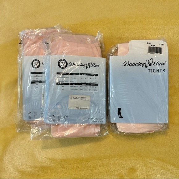 ballet tights bundle NWT pink tall/extra tall - Picture 1 of 3